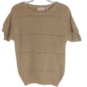 Vintage Cottagecore Textured Knit Sweater Women's Size Medium